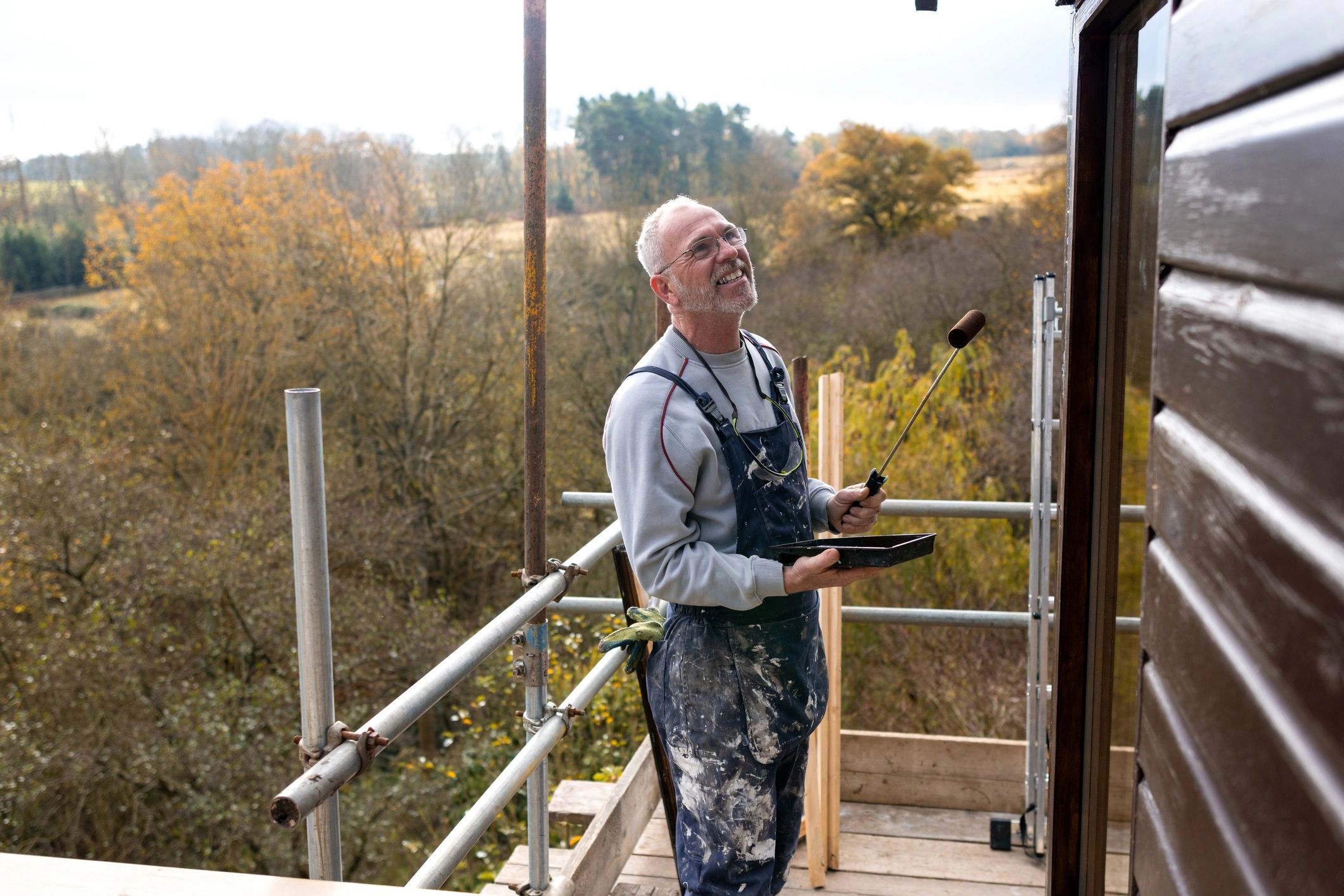 Handyman working on a home improvement task